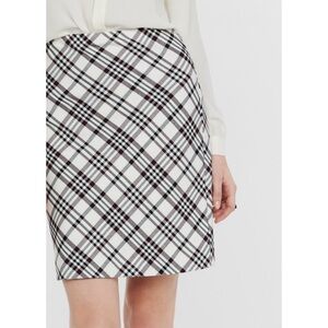 Express Black and White Pencil Skirt